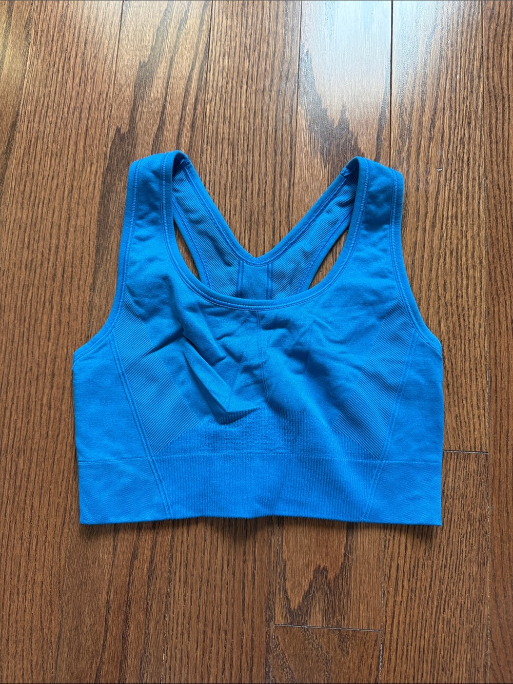 Blue Racerback Sports Bra